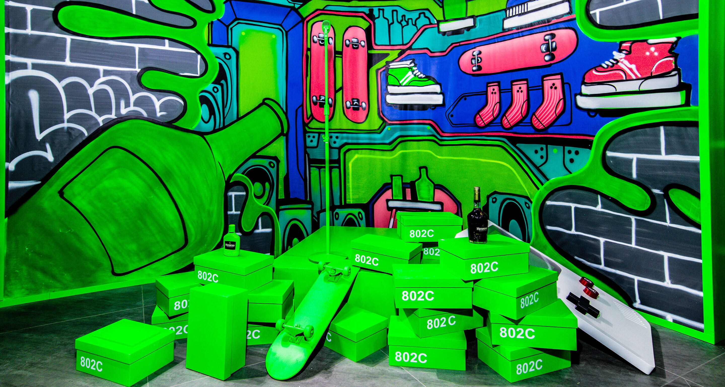 Hennessy Classivm booth at Sneaker Con 