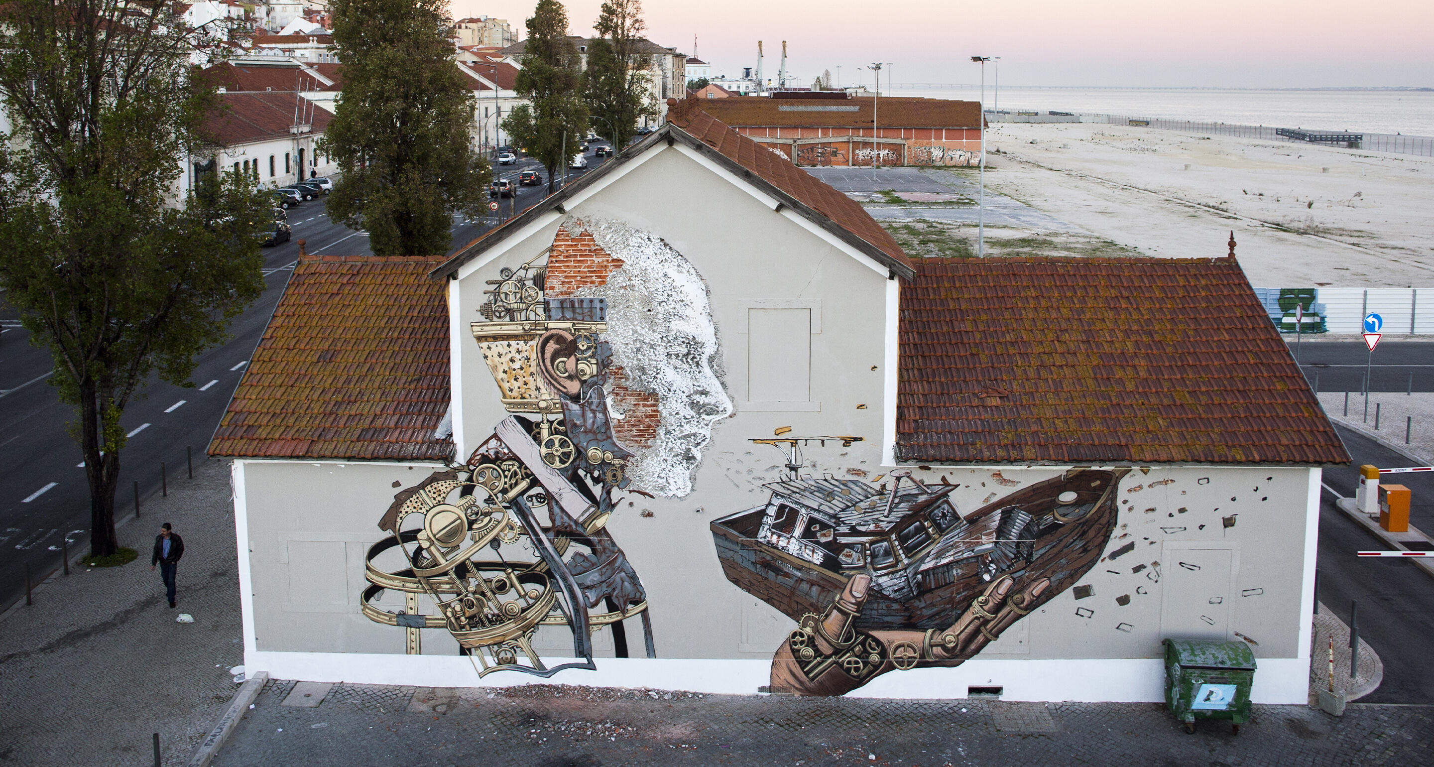 Untitled by Vhils & PixelPancho (photo credit: Alexander Silva)