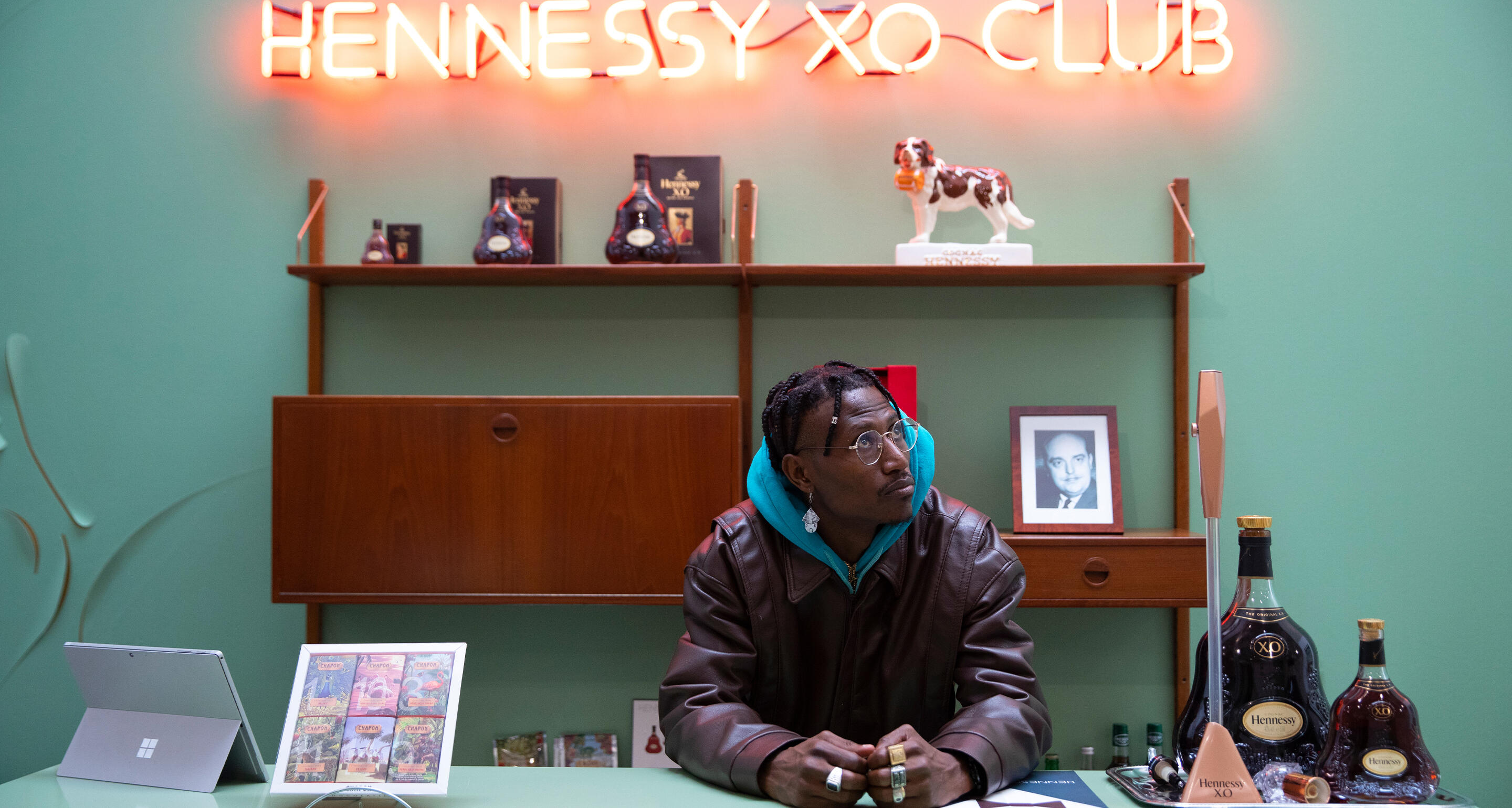 Octopizzo visual in Cognac Hennessy boutique