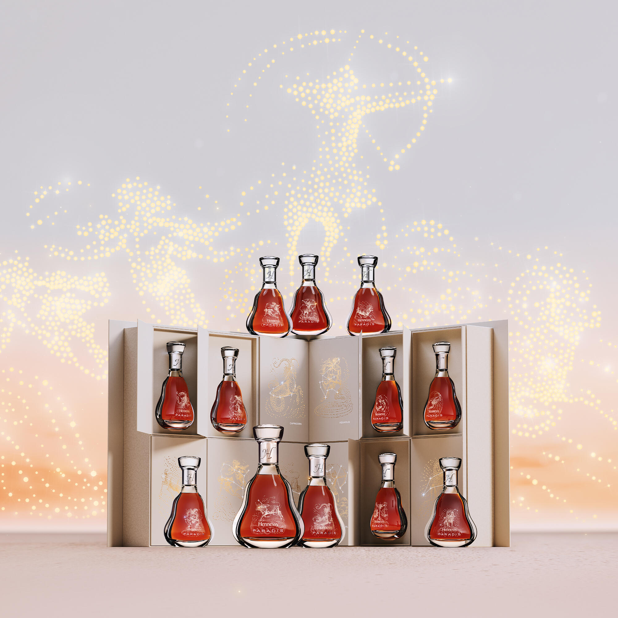 Hennessy Paradis Set of 12 Miniatures - Zodiac Collection