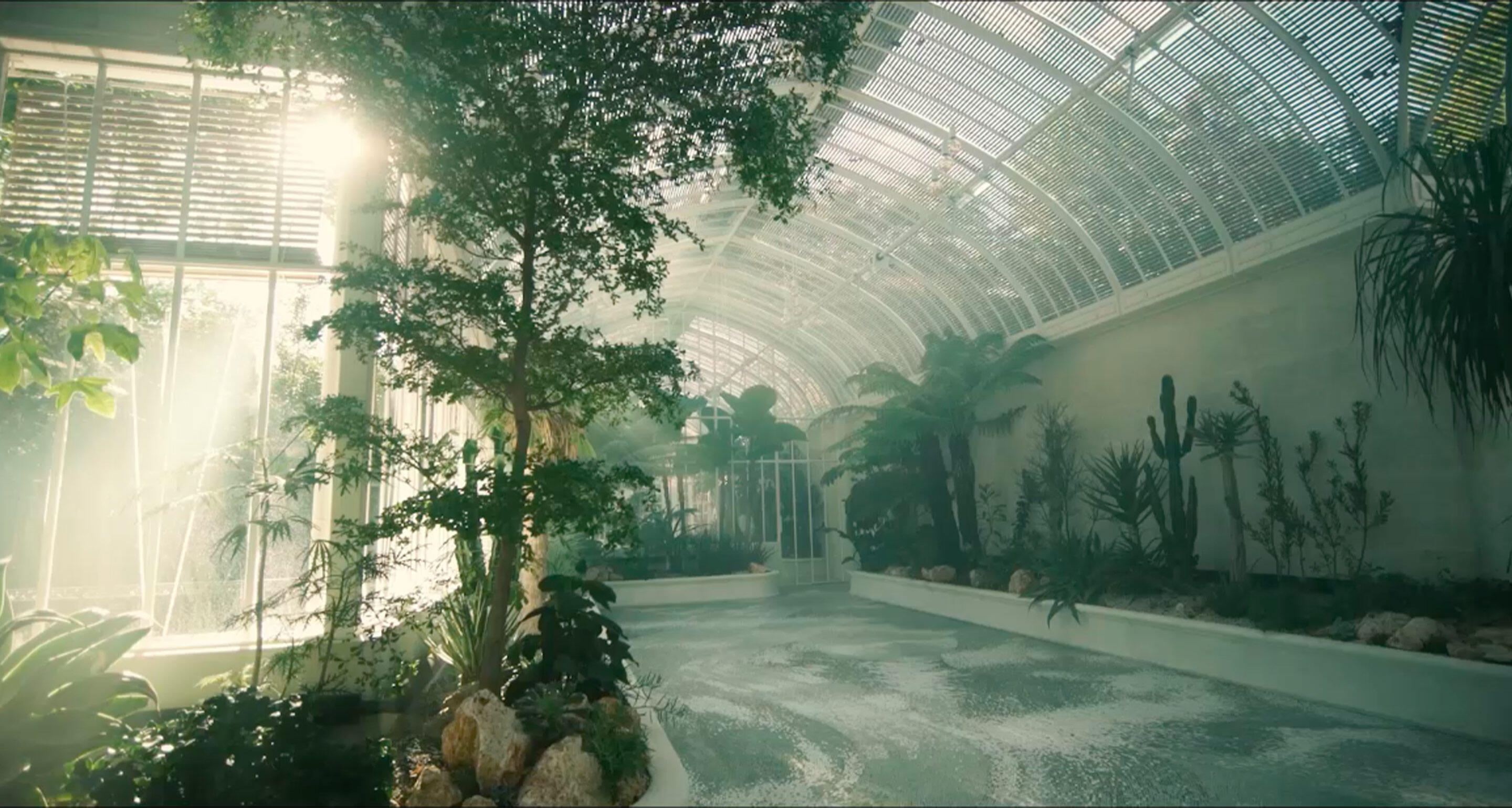 A Winter Garden at Chateau Bagnolet