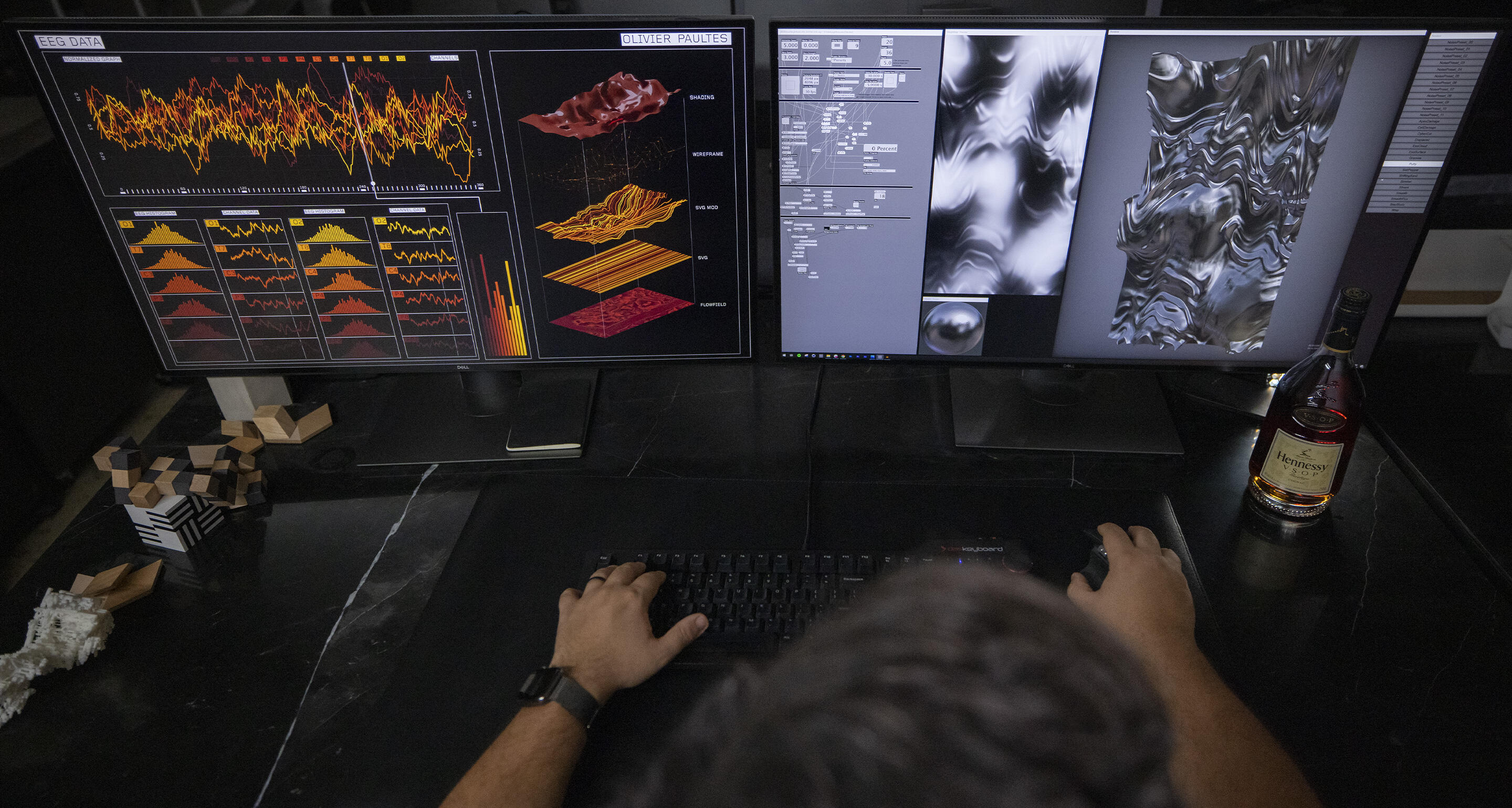 The captured sensorial data