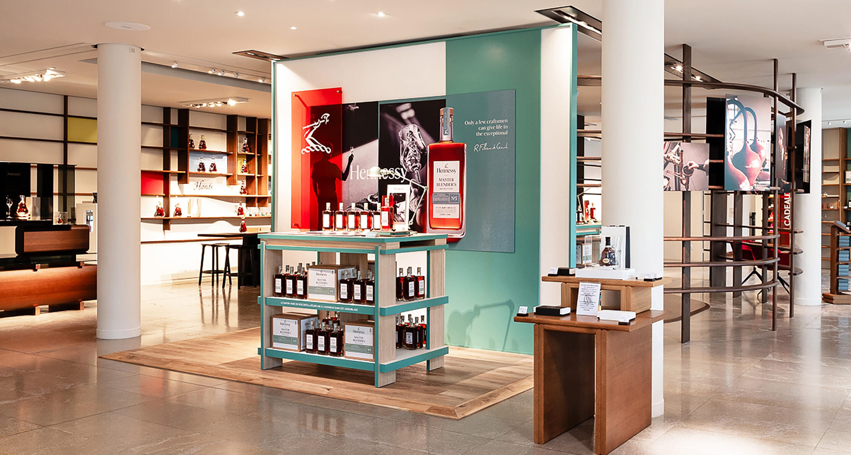 Vue d'ensemble de la Boutique Hennessy de Cognac