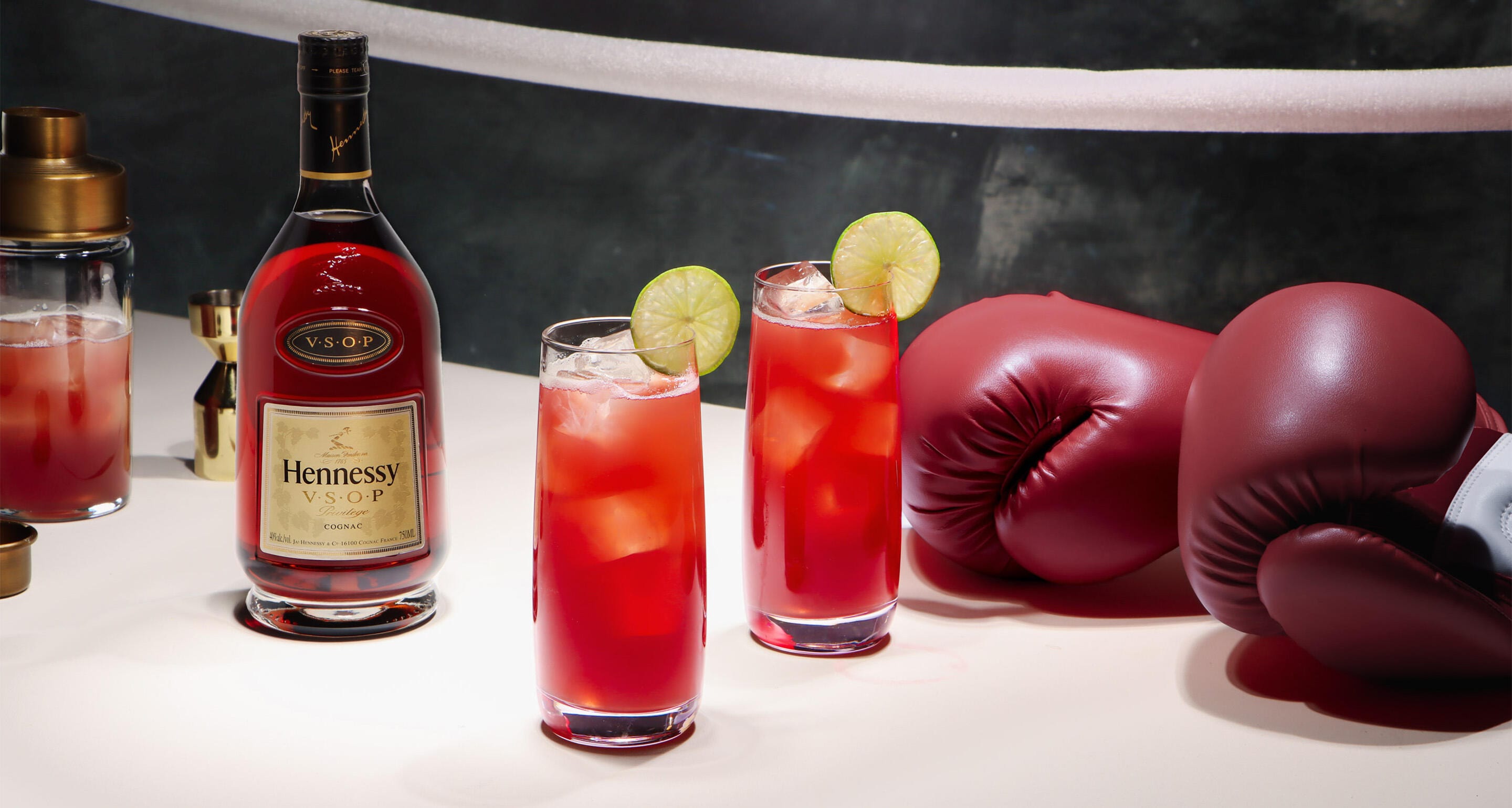 Hennessy V.S.O.P and The Creed Punch cocktail